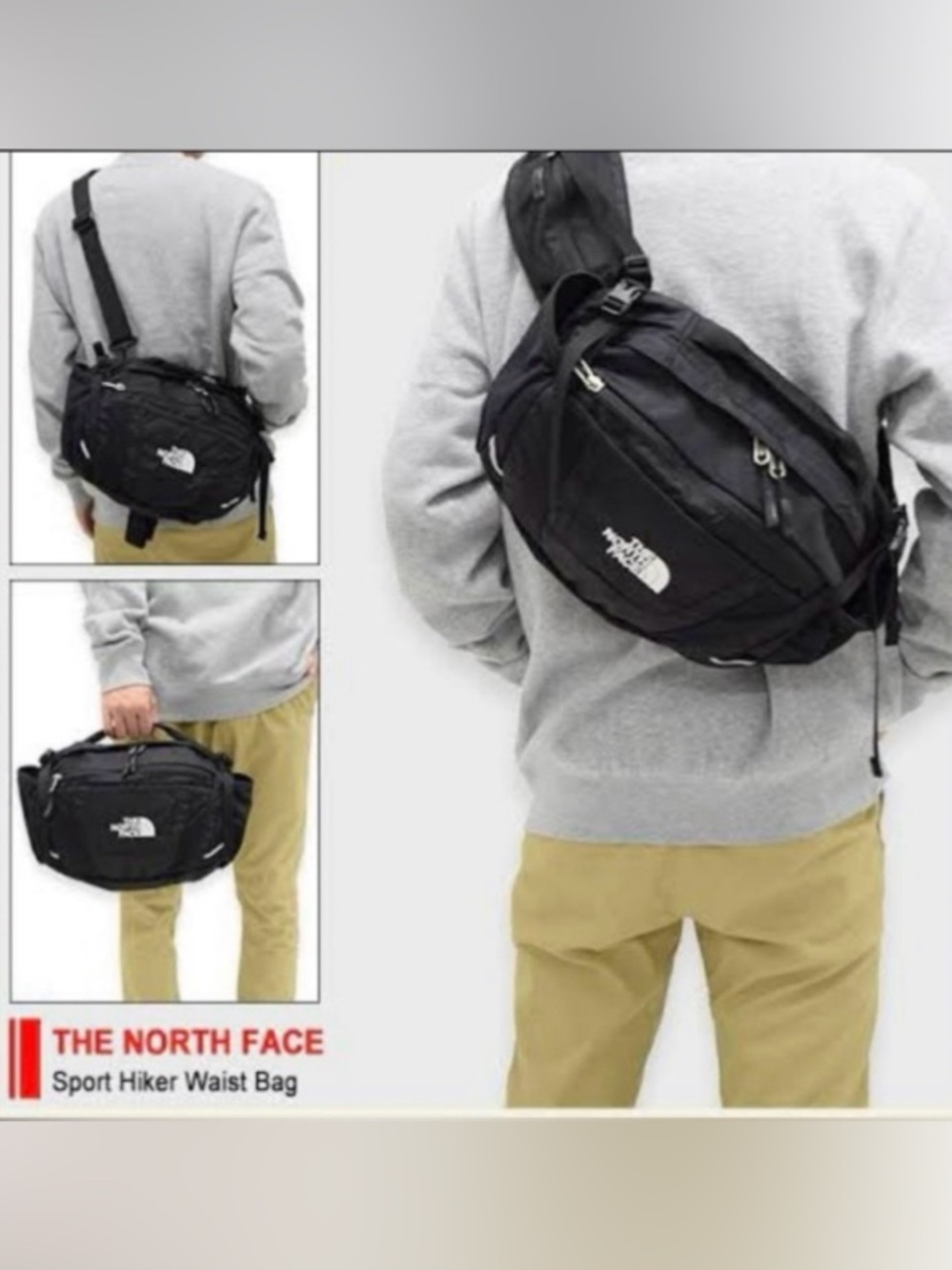 North Face Sport Hiker Lumbar Pack Hiking Waist Fanny Pack w/Refl Accents NWOT - Picture 3 of 12